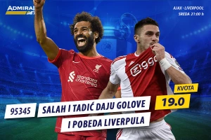AdmiralBet nudi, kvota 19 na Salaha i Tadića!